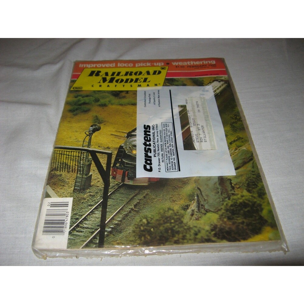 Railroad Model Craftsman Magazine February 1980 NEW IN ORIGINAL PACKAGE NOS